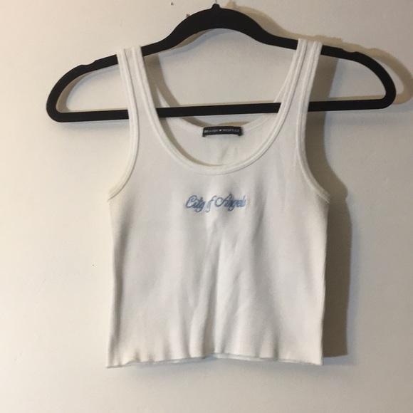 Brandy Melville Tops - NWOT “city of angels” embroidered tank top